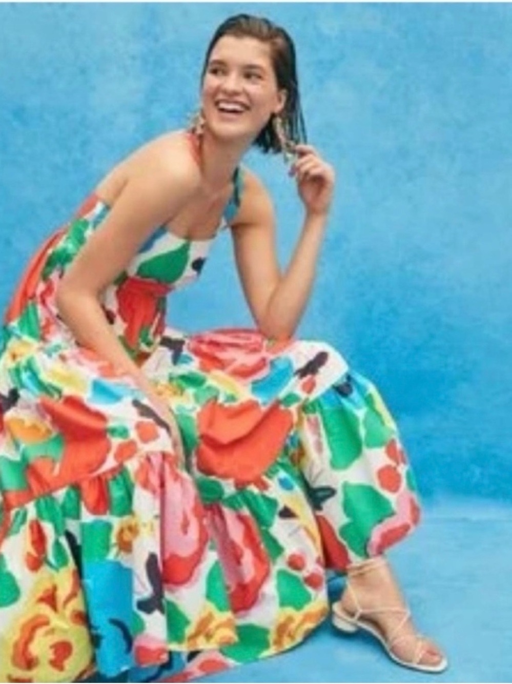 J. Crew Floral Tiered Maxi Dress - Multicolor - Picture 2 of 5